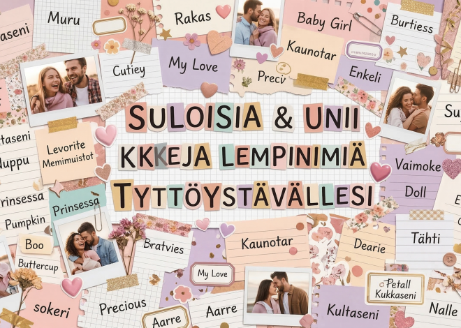 100 lempinimeä tyttöystävällesi tai vaimollesi, jotka ovat uskomattoman söpöjä