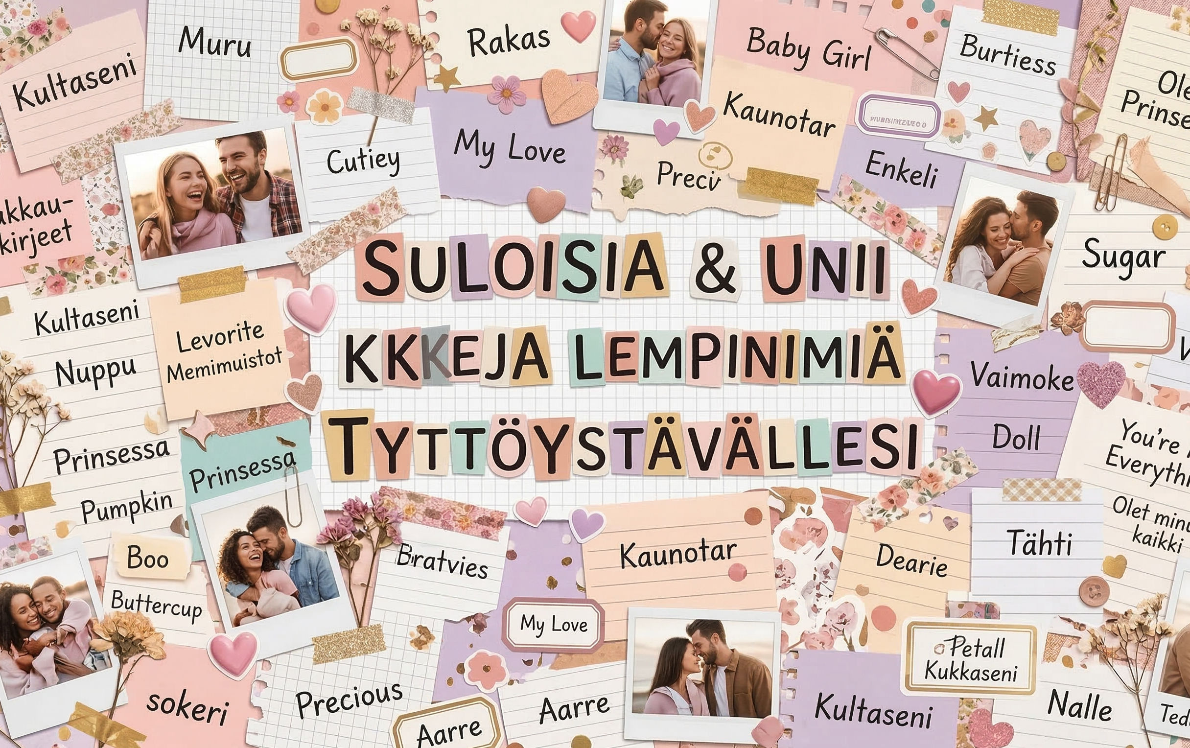 100 lempinimeä tyttöystävällesi tai vaimollesi, jotka ovat uskomattoman söpöjä