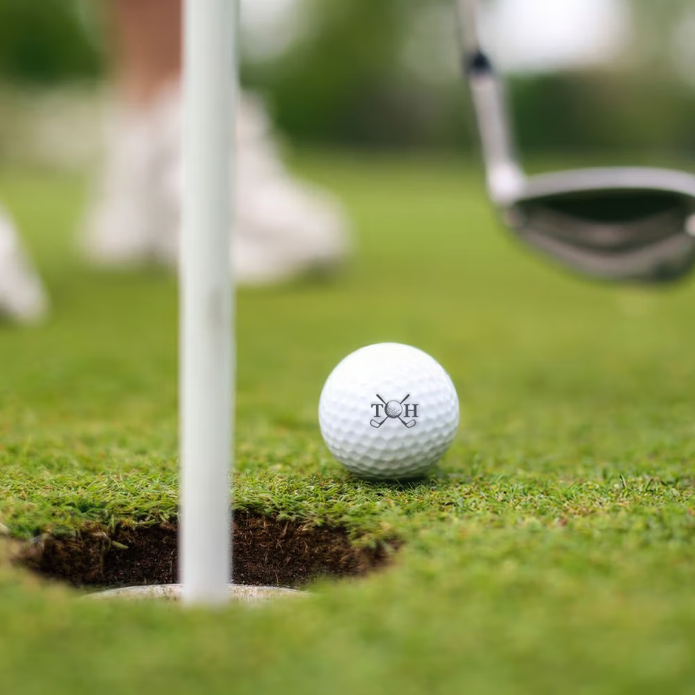 Personoitu kirjain golfpallon leimasin metallinen säilytyslaatikko täydellinen syntymäpäivälahjaksi ja isänpäivälahjaksi golfareille