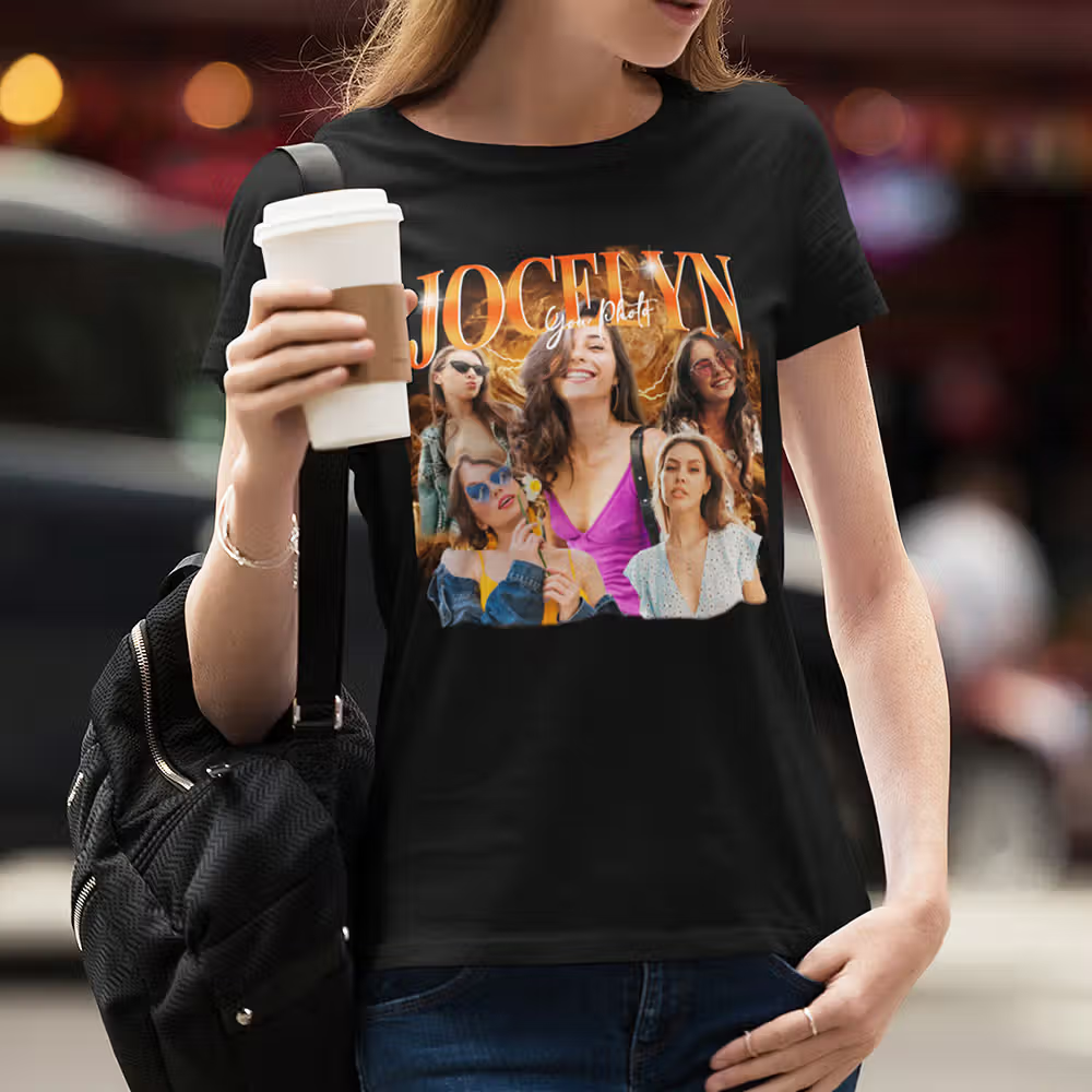 Henkilökohtainen 5 Kuvia Vintage Bootleg Rap T-paita Sweatshirt nimi Ystävyys syntymäpäivälahja naisille